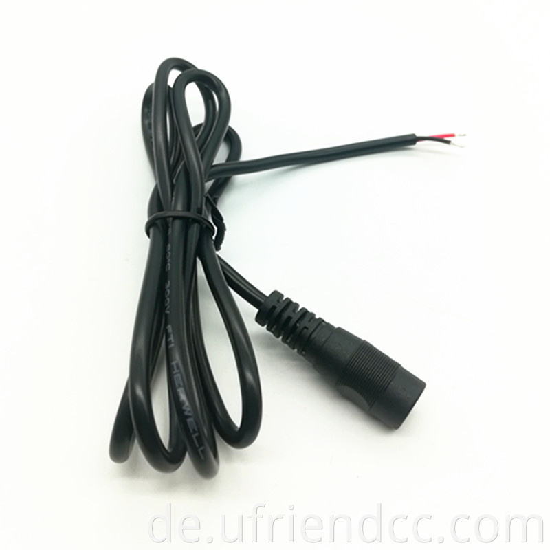 OEM DC5525 Power Pigtail Cable 12V männliche und weibliche Steckverbinder für CCTV -Überwachungskamera und Beleuchtungsstromadapter 15 cm